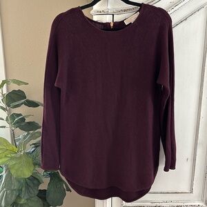 MICHAEL Michael Kors Women’s Size Small Burgundy Hi Low Tunic Sweater